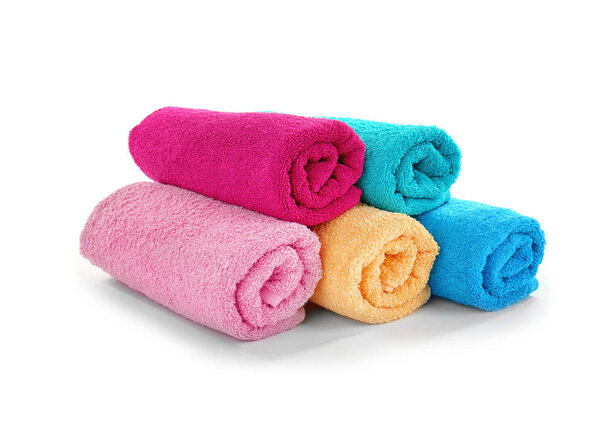 Pile of colorful towels