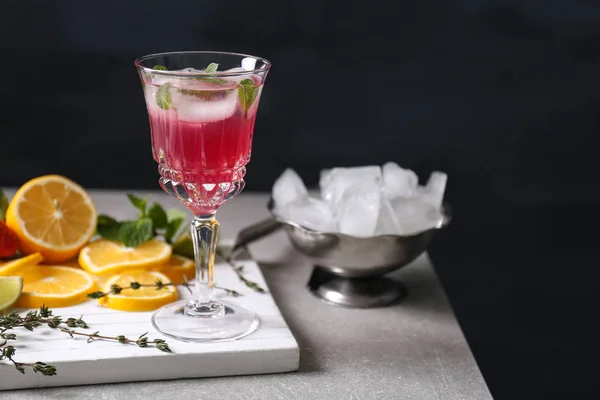 Delizioso spritzer di vino — Foto Stock