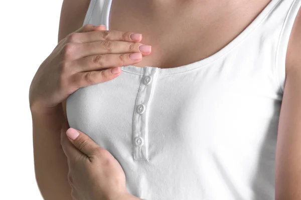 Mujer joven en camisa — Foto de Stock