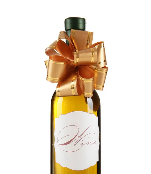 Decorated wine bottle — Stock Photo, Image