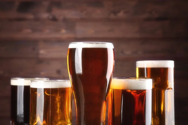Brýle s vychlazené pivo — Stock fotografie
