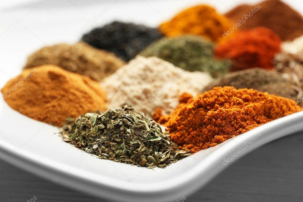 mix of different spices