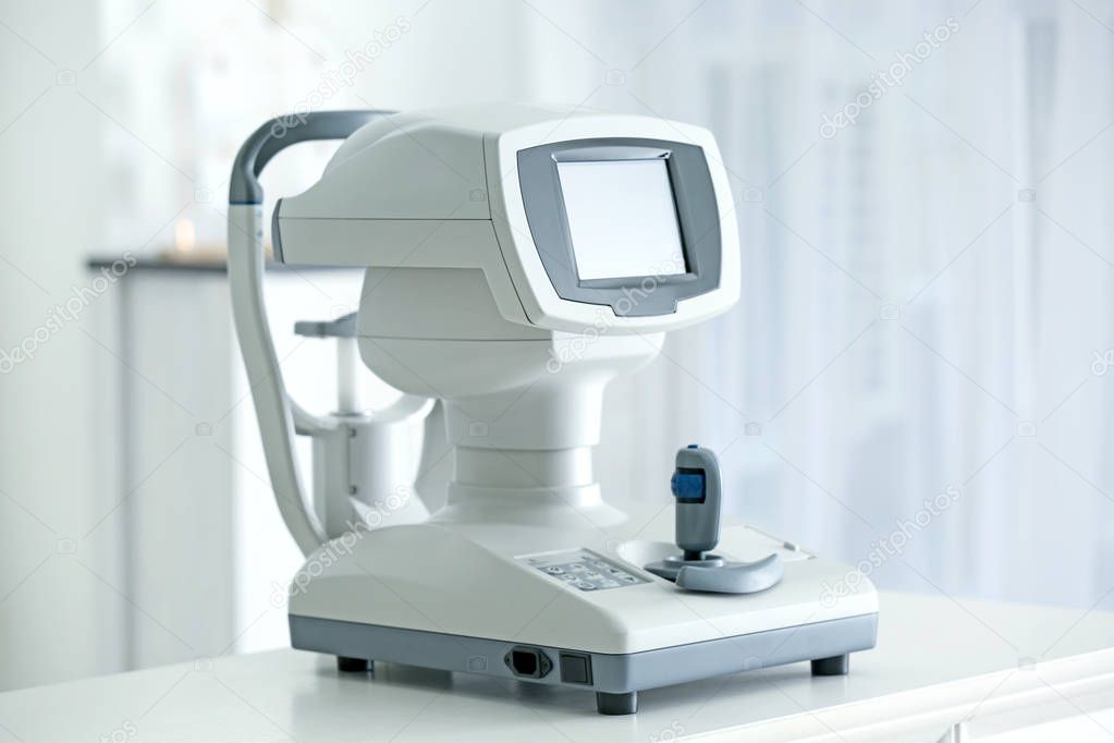 Tonometer in ophthalmologist's office