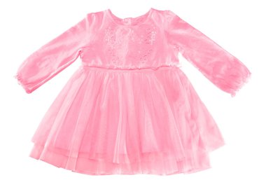Modern pembe elbise