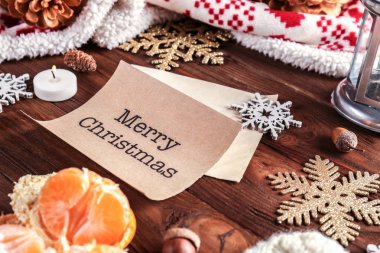 Yılbaşı süsleri ve dilek kartı 