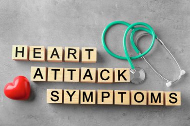 Kalp krizi tıbbi şablonu