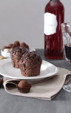 lezzetli çikolatalı tatlılar