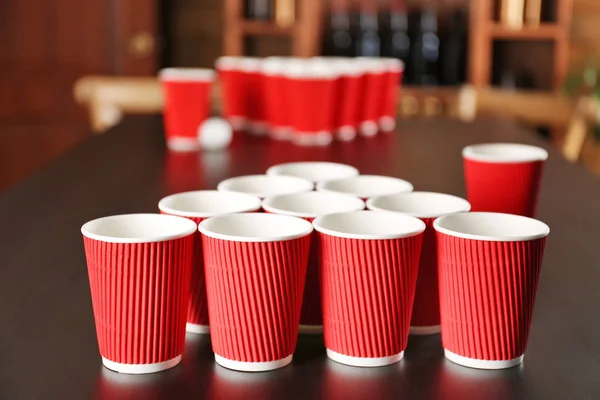 Juego de cerveza Pong — Foto de Stock