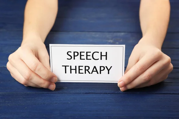 Koncepcja terapii mowy — Zdjęcie stockowe