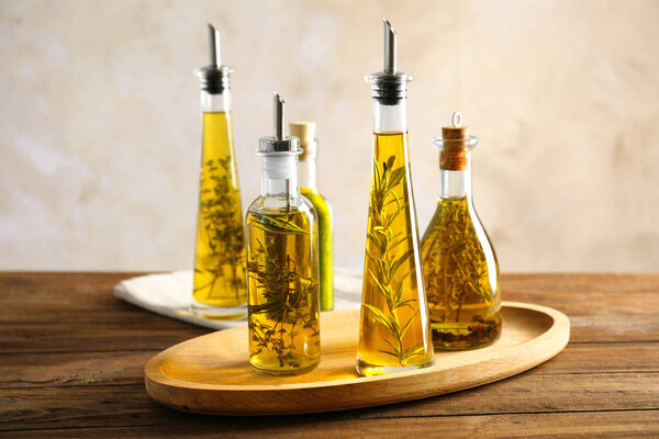 Состав бутылок с маслом
