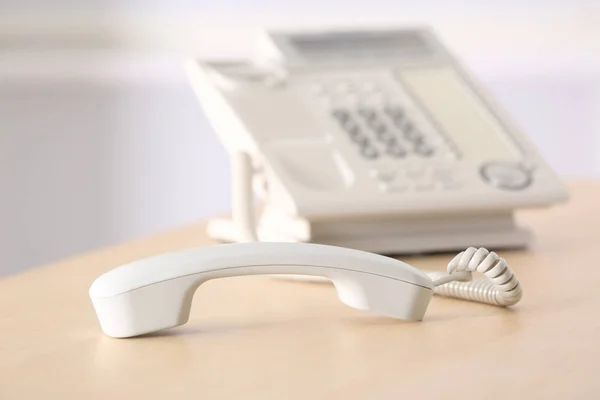 Telephone with picked up receiver — Stock Photo, Image