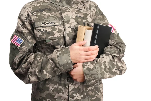 Жіночий кадет військової школи — стокове фото