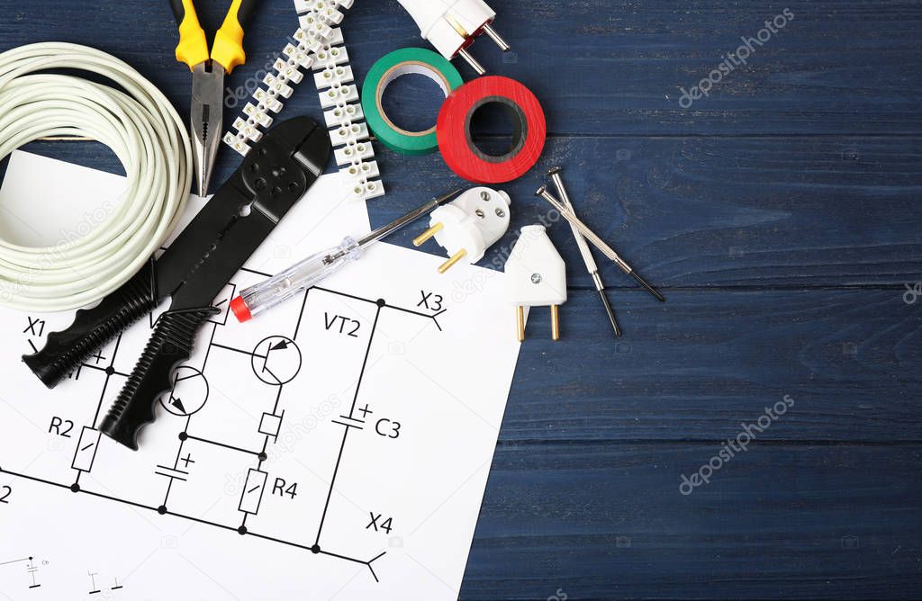 Electrician tools and schemes 