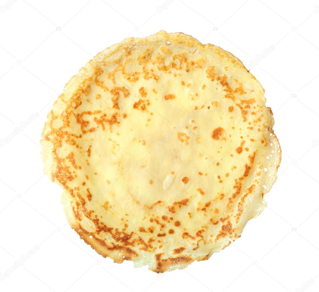 Tasty golden pancake