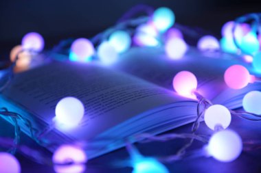 kitap ve güzel garland