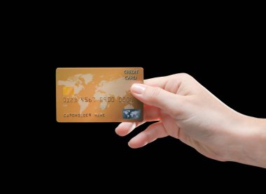 El ele tutuşan kredi kartı