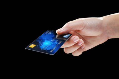 El ele tutuşan kredi kartı