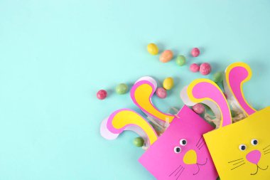 Paskalya dekoratif tavşan çanta