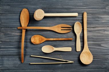 Farklı mutfak araçları seti 