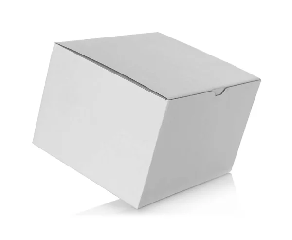 Cardboard box on white — Stock Photo, Image