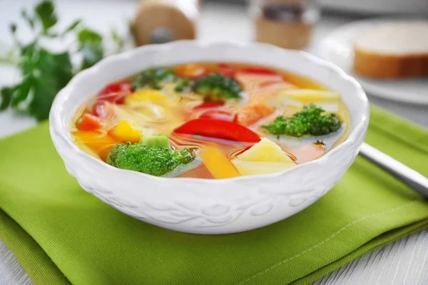 Cuenco con sopa de verduras — Foto de Stock