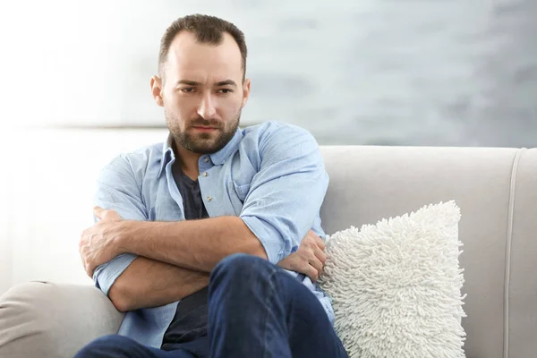 Handsome depressed man — Stock Photo, Image