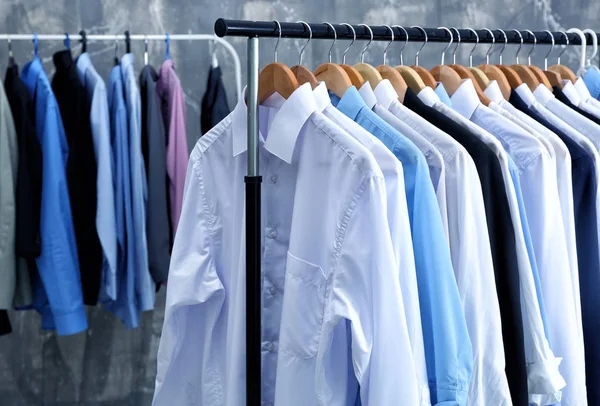 Rack of clean clothes — Stock Photo, Image