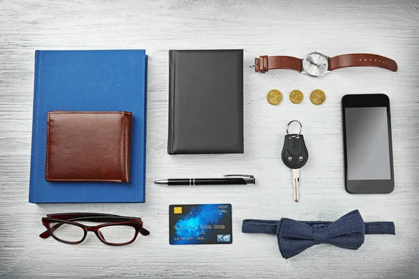 Composition of businessman accessories — Stock Photo, Image