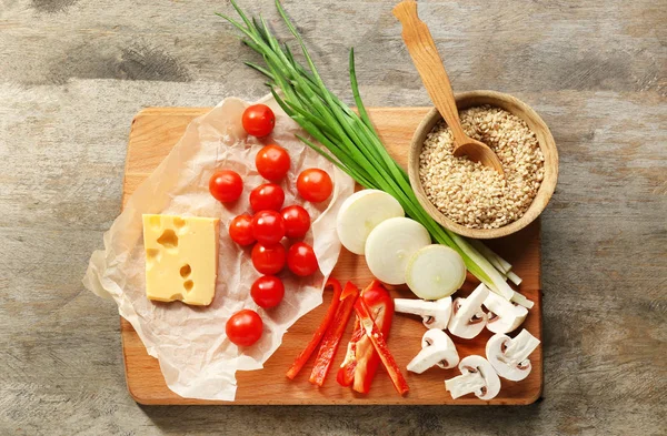 Arroz e outros produtos — Fotografia de Stock