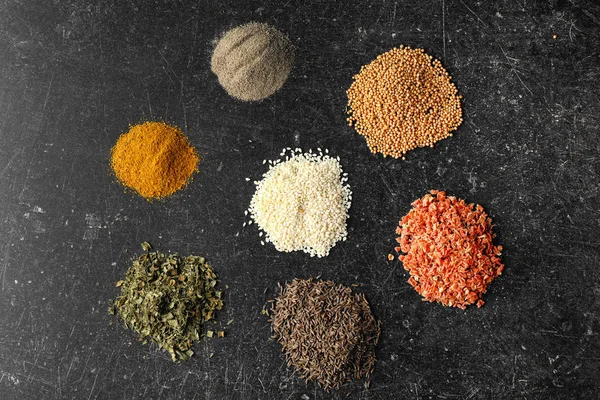 Different spices on table — Stock Photo, Image