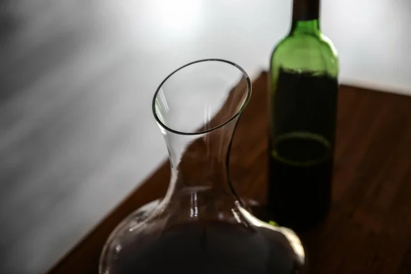 Glass carafe of wine — Stock Photo, Image