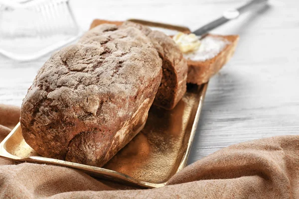 sliced loaf of beer bread