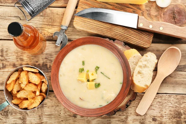 Finom sör sajt leves — Stock Fotó