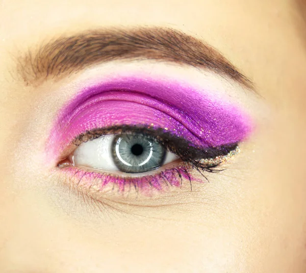 Female eye with fancy makeup Royalty Free Stock Photos