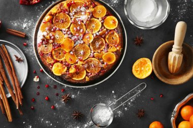 Taze pişmiş mandalina pasta
