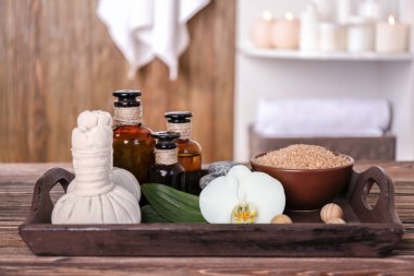 Spa uygulamaları tepsi