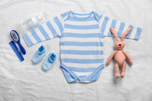 Baby clothes and necessities — Stock Photo, Image