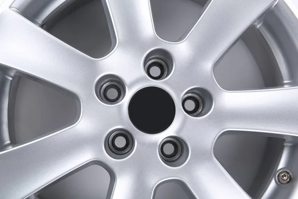 Car wheel on white — Stock Photo, Image