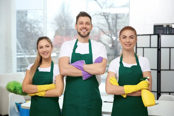 Cleaning service team — Stock Photo, Image