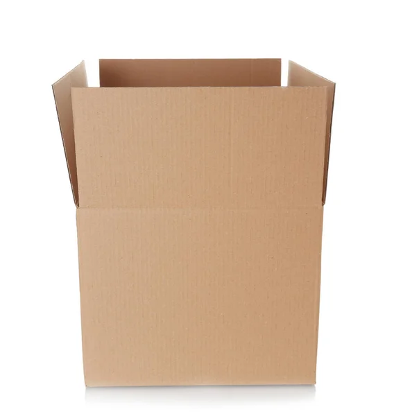Caixa de papelão em branco — Fotografia de Stock