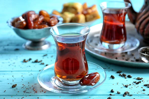Hagyományos török tea — Stock Fotó