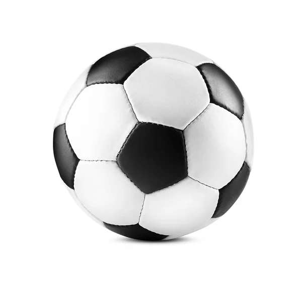 Pallone da calcio, isolato su bianco — Foto Stock