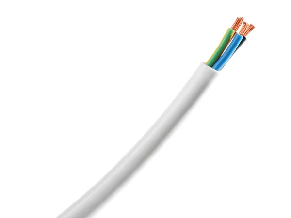 Gesneden elektrische kabel — Stockfoto