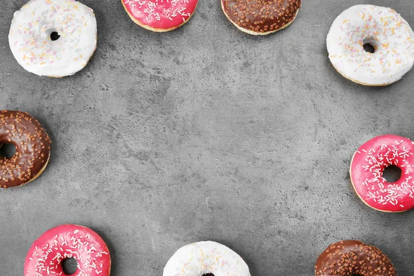 Donuts vitrés créatifs — Photo