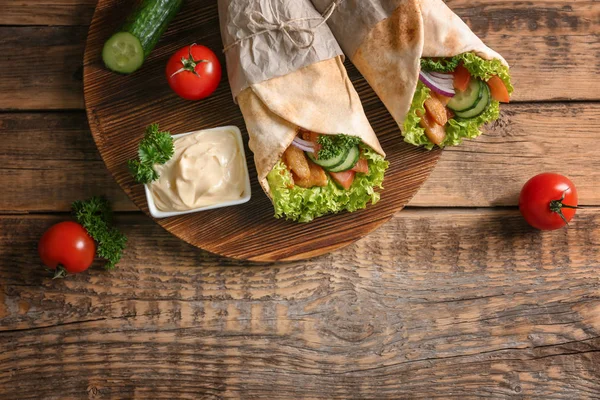 Leckere Kebab-Sandwiches — Stockfoto