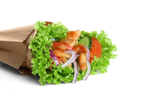 Pyszny kebab sandwich — Zdjęcie stockowe