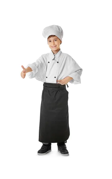 Αγόρι με τη στολή του σεφ — Φωτογραφία Αρχείου