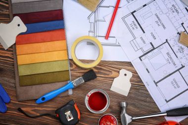 House renovation tools clipart