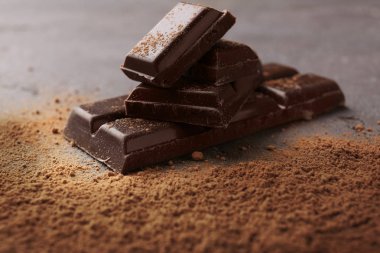 Çikolata kakao tozu ile 