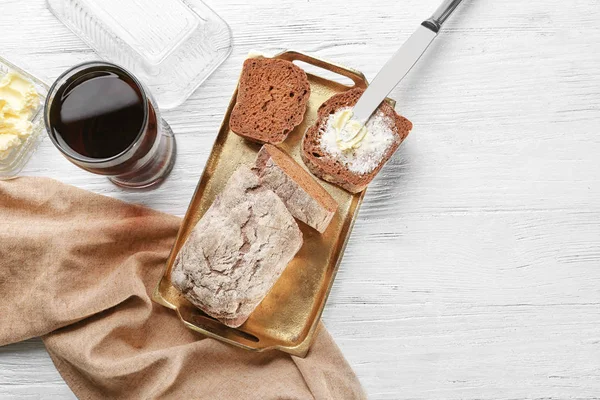 sliced loaf of beer bread